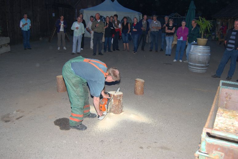 Houten fakkels zagen